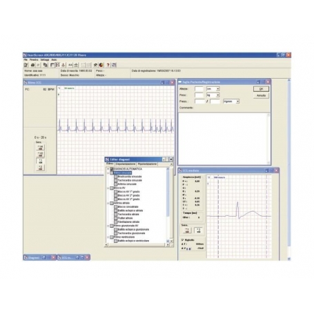 Software pc per Elettrocardiografi modelli LTD405S W LTD455S W 445S Art. LTD406
