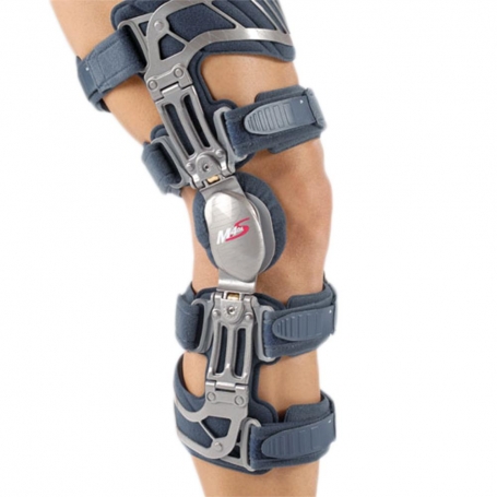 Ginocchiera tutore gamba ortopedico ad aggiustamento calibrato bicompartimentale per Valgo Sinistra FGP Art. M4 S Oavalgosx