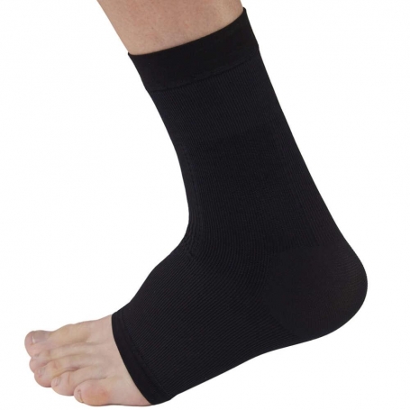 Solidea Cavigliera NERA Silver Support Ankle calze a compressione graduate 23/32 mmHg Art. 0392B8