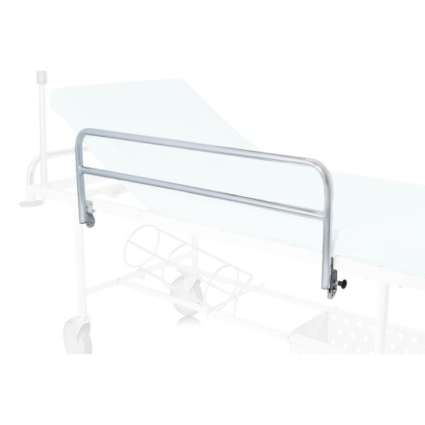 Coppia di Sponde Ribaltabili in Acciaio cromato per Barella Pronto Soccorso da Corsia BC100 Moretti -PAIO