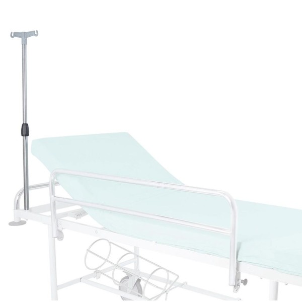 Asta flebo in alluminio con 2 ganci in plastica per Barella Pronto Soccorso da Corsia BC100 Moretti