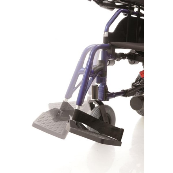 Pedana ribaltabile e regolabile in altezza DESTRA per Sedia a Rotelle Carrozzina elettrica modello CM900 Art. CMR904D