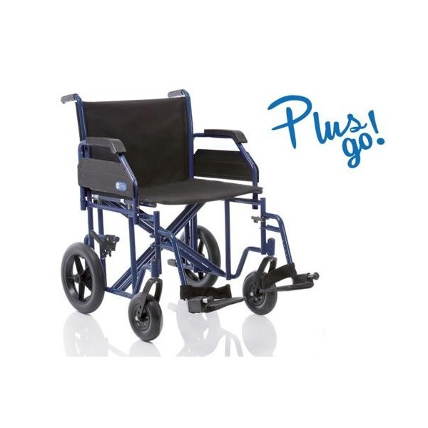 Sedia a Rotelle Carrozzina Pieghevole -PLUS GO!- 50 CM Art. CP310-50