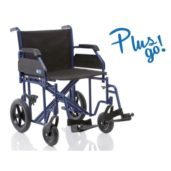Sedia a Rotelle Carrozzina Pieghevole -PLUS GO!- 55 CM Art. CP310-55