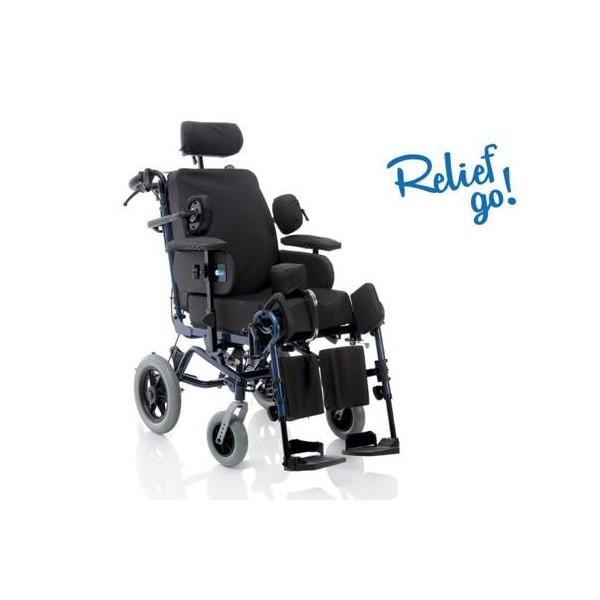 Poltrona per disabili Sedia a Rotelle Polifunzionale RELIEF 45CM Ruote Piccole Art. CP900-45