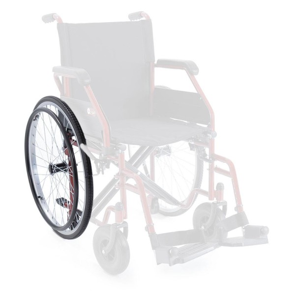 Due Ruote Pneumatiche 60 cm Compatibile con Sedia a Rotelle Carrozzina Pieghevoli ad Auto spinta Moretti Serie Start 2 CP103 (PA