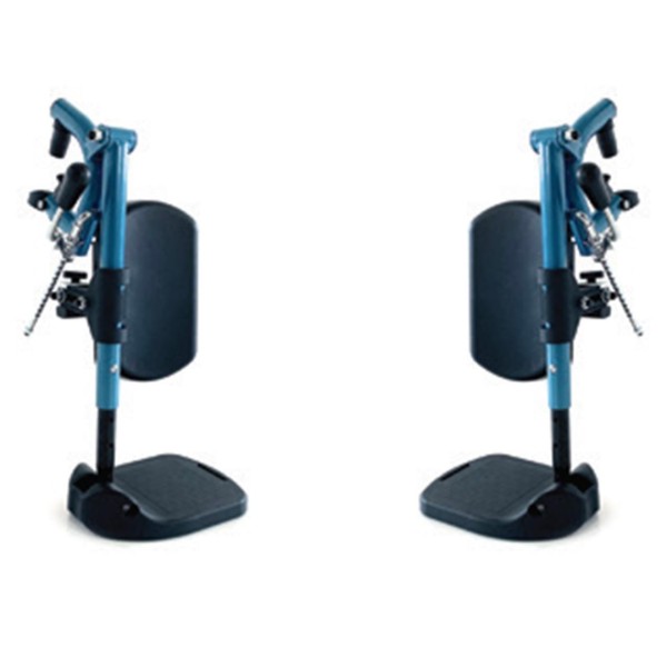 Due Pedane Elevabili Compatibili con Sedia a Rotelle Carrozzina con seduta da 40 e 43 cm Leggere Moretti Helios Pro CP790 (PAIO)