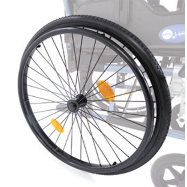 Due Ruote Posteriori in PU Compatibili con Sedia a Rotelle Carrozzina Leggere Helios Dyne e Dyne Pro CP785 CP790 (PAIO)