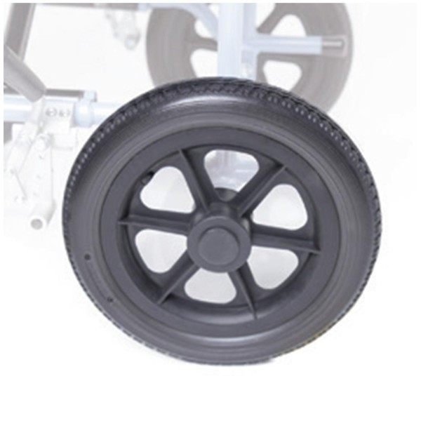 Due Ruote Posteriori in PU 30 cm per Sedia a Rotelle Carrozzina Leggere Moretti Serie Helios Smart Go Dyne Go CP770 CP775 (PAIO)