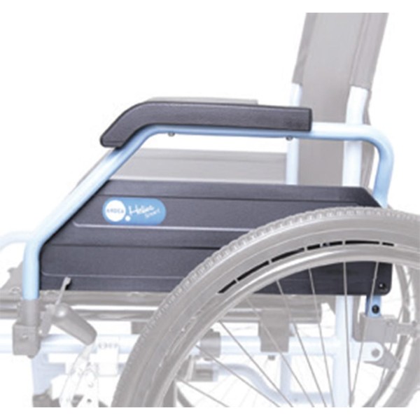 Due Braccioli standard completi per Sedia a Rotelle Carrozzine leggere Helios Smart Smart Go CP770 CP775 (PAIO)