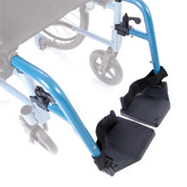 Coppia Pedane in Alluminio per Sedia a Rotelle Carrozzina HELIOS seduta da 46-50 cm modello CP78X Art. CPR781