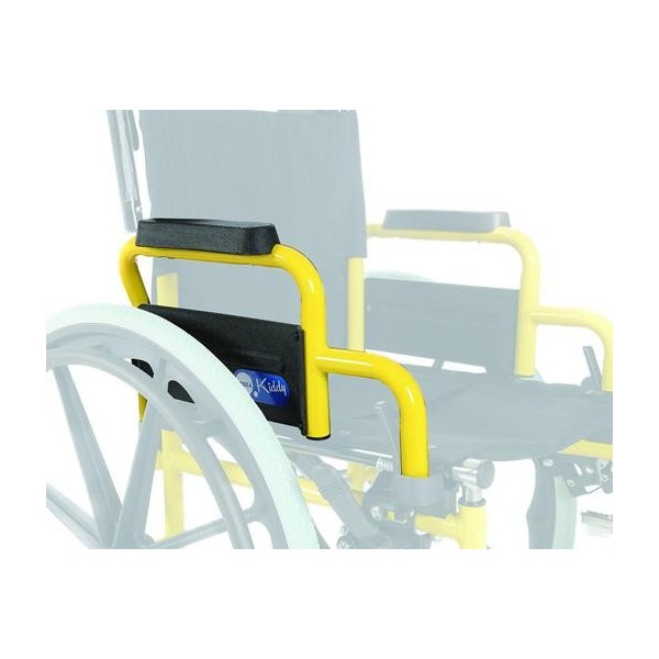 Coppia braccioli Ribaltabili standard per Sedia a Rotelle Carrozzina serie KIDDY modello CP880 Art. CPR810