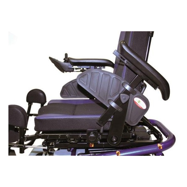 Coppia Bracciolo destro ribaltabile regolabile in altezza per Sedia a Rotelle Carrozzina elettrica modello CS900BL CS910BL Art. 