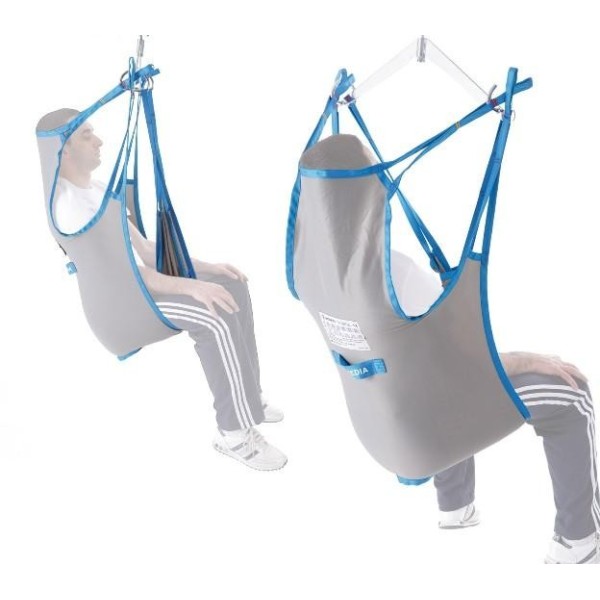 Imbracatura Standard in Tela con poggiatesta per sollevamalati, Anziani e Disabili XLarge Art. IM111XL