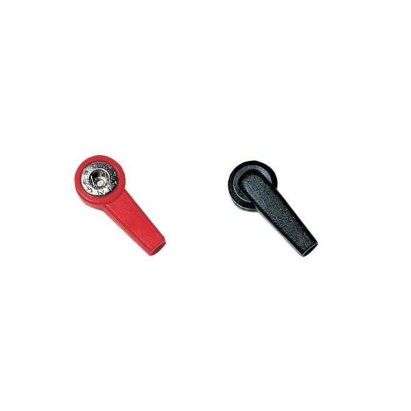 Adattatore per Elettrodi Monouso Attacco a Clip Femmina Foro 4 mm ROSSO Art. LTR345R