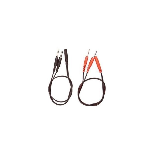 Sdoppiatore di uscite da spinotto 2 mm femmina verso 2 spinotti 2 mm maschio colore rosso Art. LTR348R