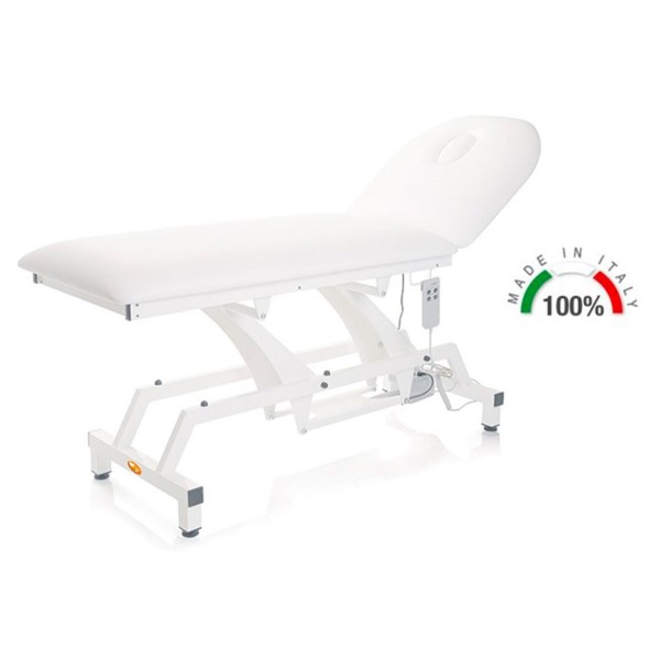 Lettino Visita Medica, Fisioterapia, Massaggio ELETTRICO VERDE 68 cm Made in Italy Lytus Art. MI382V