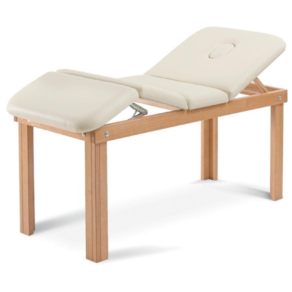 Lettino professionale per Visita Medica, Fisioterapia,Massaggio  e visita a 4 sezioni regolabile manualmente da 0° a 45° in le