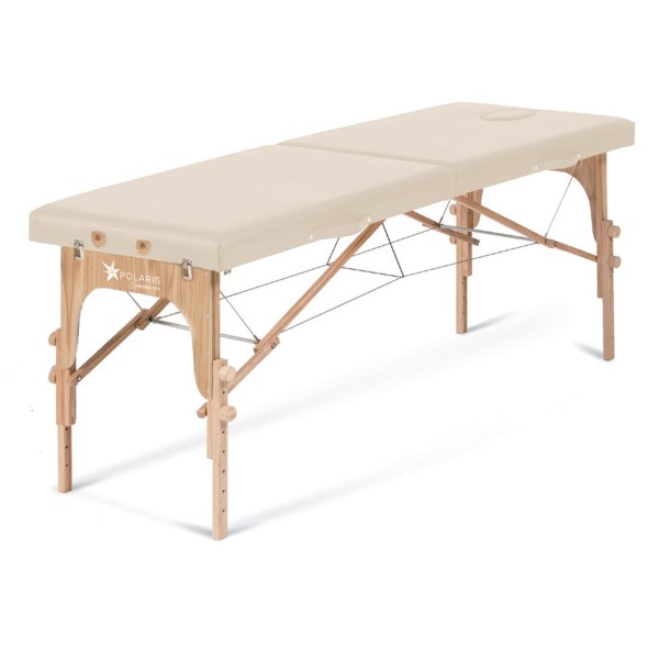 Lettino Pieghevole per Visita Medica Fisioterapia, Massaggio 70 cm in legno di Faggio Completo di foro facciale POLARIS