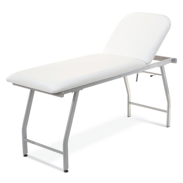 Lettino professionale per visita medica Tubolare rettangolare 60 cm Made in Italy Rygel Nero