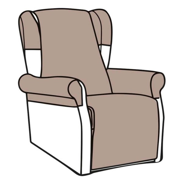 Copripotrona TIMO CLASS per poltrona modello PO325 Tortora Art. POA315T