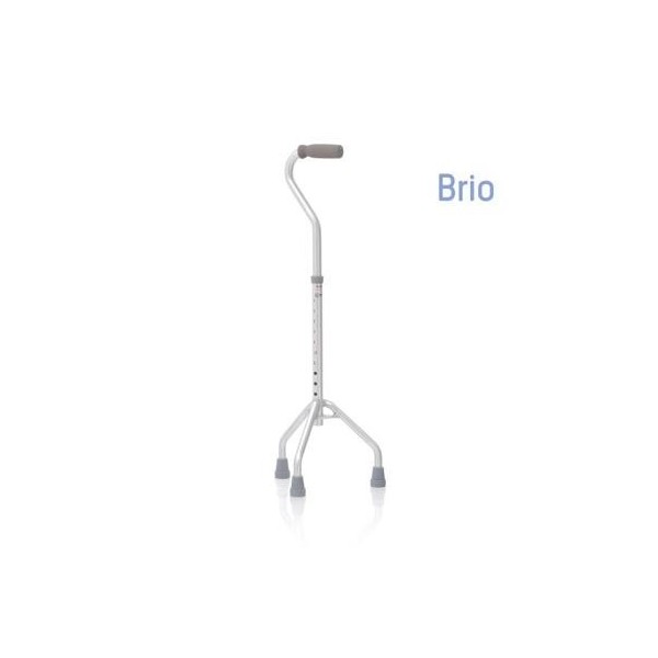 Bastone Per Anziani Tripode Regolabile In Altezza Manico APERTO Art. RP720