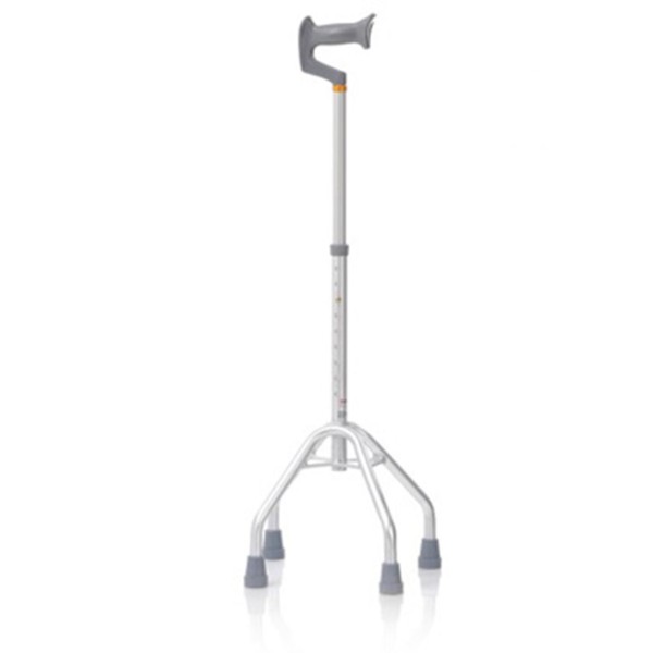 Quadripode a base Larga bastone per anziani con Manico Aperto Art. RP723 ---