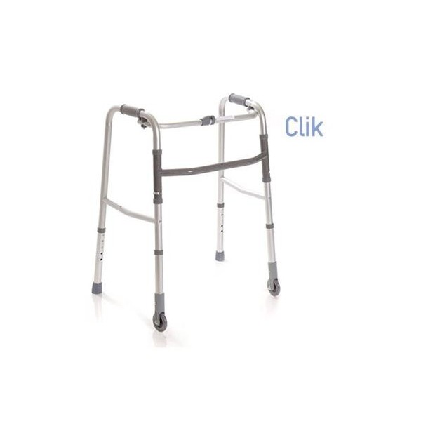 Deambulatore Girello per Anziani Pieghevole Regolabile 2 Ruote L Art. RP735L