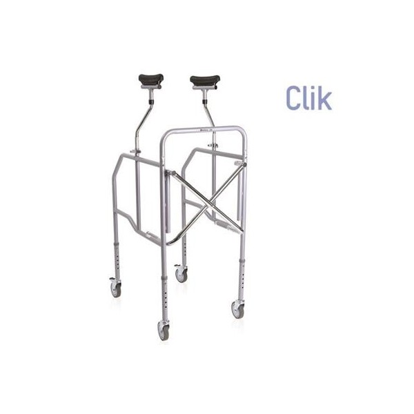 Deambulatore Girello per Anziani Pieghevole Sottoascellare Altezza Regolabile Art. RP754S