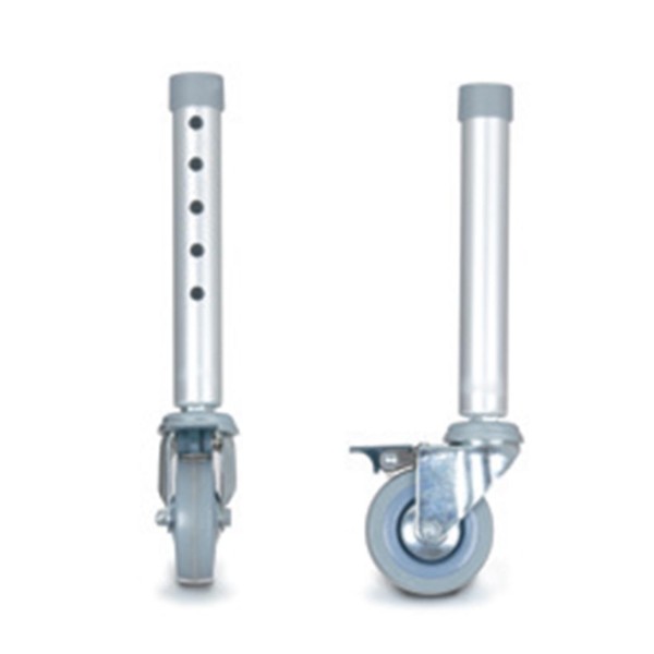 Coppia ruote Piroettanti senza freno per rialzi stabilizzanti per WC modello RP782 Art. RV7051S