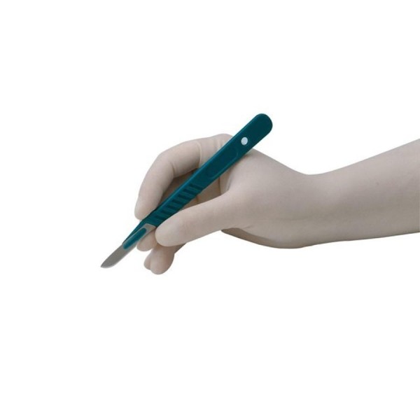 Bisturi Chirurgico Sterili Monouso in Acciaio al Carbonio figura 22 da 10 pezzi Art. SRS120/22