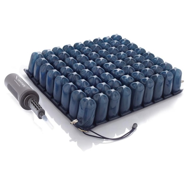 Cuscino antidecubito a bolle d’aria a microinterscambio in PVC antidecubito a 2 sezioni 40X40 H10CM Art ST856/2 *