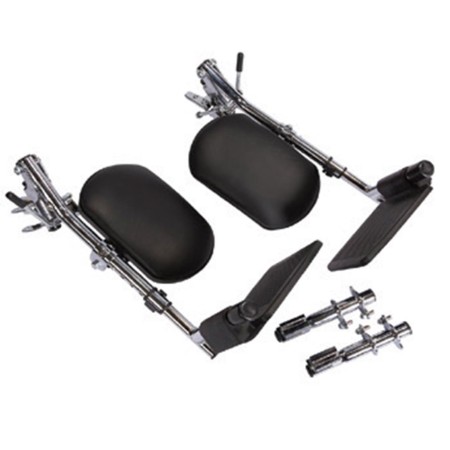 1 - Coppia di Pedane Elevabili Compatibili con Sedia a Rotelle Carrozzina Elettrica Moretti CM840 CM850 CM860