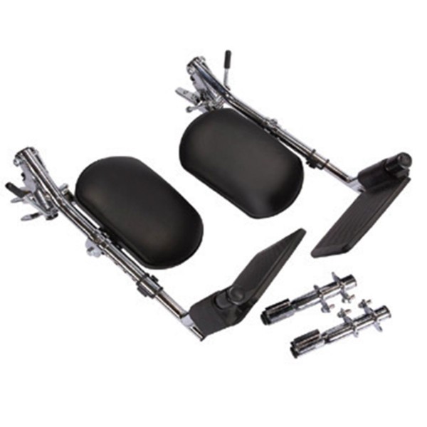 Coppia di Pedane Elevabili Compatibili con Sedia a Rotelle Carrozzina Elettrica Moretti CM840 CM850 CM860