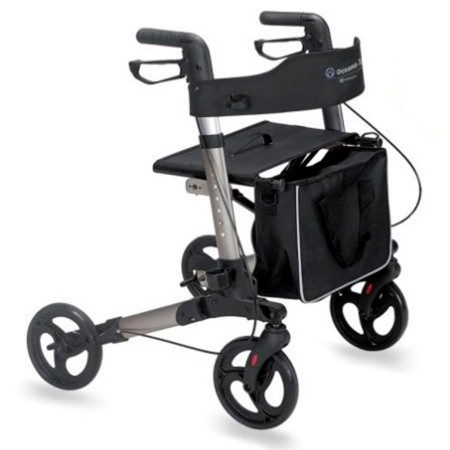 1 - Rollator Deambulatore Girello per Anziani in Alluminio GRIGIO OCEANO 2.0 Art. RP545 --