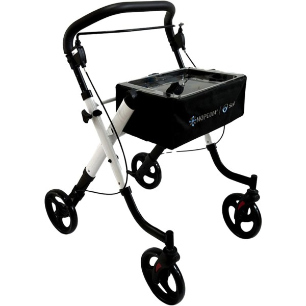 Rollator Deambulatore Girello per Anziani pieghevole in alluminio DA INTERNI