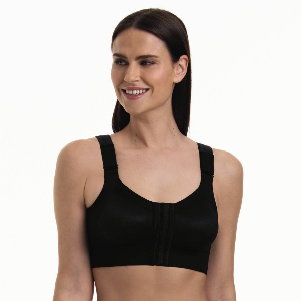 Anita Leeds Reggiseno post operatorio Bendaggio compressivo chiusura anteriore Colore nero