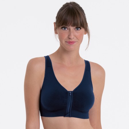 1 - Anita Lynn Reggiseno per protesi chiusura anteriore Colore blu mare