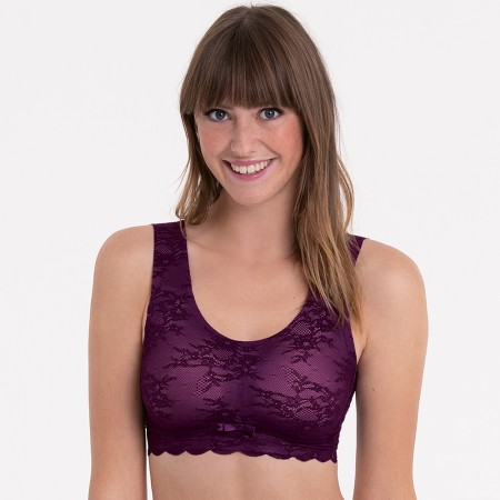 1 - Anita Essential Lace Bralette con coppe imbottite Colore Viola