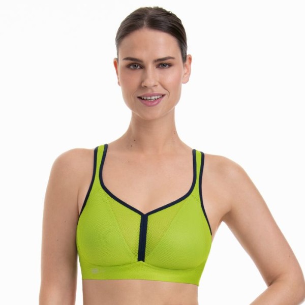 Anita Air control Reggiseno sportivo con coppe imbottite Colore apple green