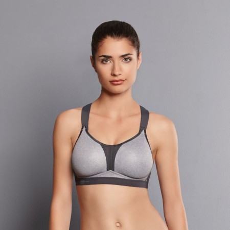 1 - Anita DynamiX star Reggiseno sportivo dorso a X Colore heather grey