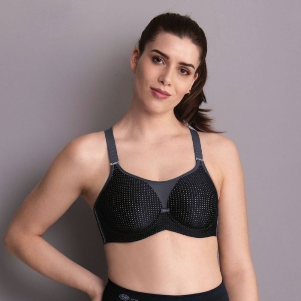 Prime Anita Performance wireX Reggiseno sportivo Colore nero/antracite --