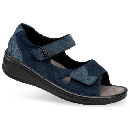 1 - Scarpe ortopediche donna Sandali ortopedici donna Podartis VALERY SHINING BLU SR114850