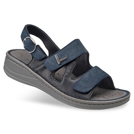 2 - Sandali ortopedici donna Podartis ZEA Blu Plantare Rimovibile  SR102810