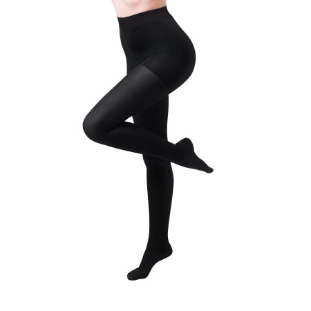 1 - Sanagens Collant Victoria 140 den microfibra coprente Calze a compressione graduata 18/22 mmHg NERO-