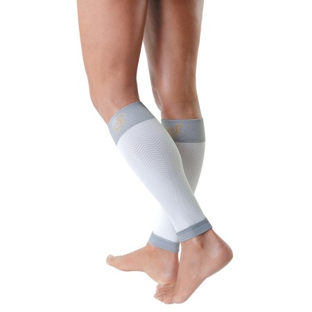 2 - Solidea CALF SUPPORT UNISEX Gambale Calze a compressione graduata 12/15 mmHg Bianco Art. 0528A5