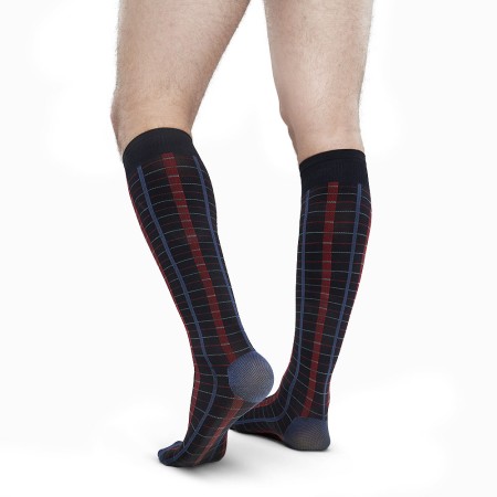 2 - Solidea Gambaletti 100 den NERO unisex SCOTTISH Knee-High 100 UNISEX Calze a compressione graduata 15/18 mmHg Art. 0566A0