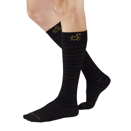 2 - Solidea Gambaletti NERO SOCKSFORYOU MERINO BAMBOO FUNNY Calze a compressione graduata 18/24 mmHg Art. 0593A4