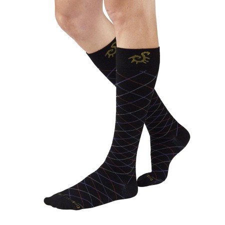 1 - Solidea Gambaletti NERO SOCKSFORYOU MERINO BAMBOO RUMBA Calze a compressione graduata 18/24 mmHg Art. 0594A4