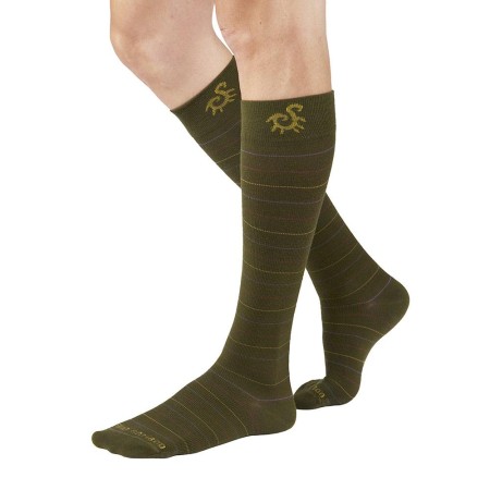 1 - Solidea Gambaletti OLIVE SOCKSFORYOU MERINO BAMBOO FUNNY Calze a compressione graduata 18/24 mmHg Art. 0593A4